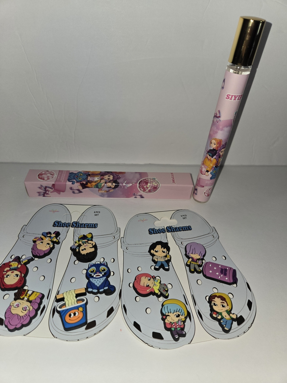 Kids Pink Character Shoe Charms - Pack of Fun Clog Pins